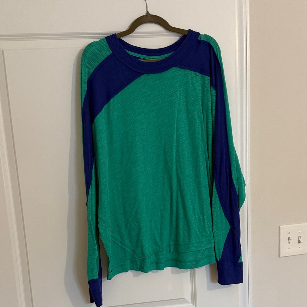 FP Movement by Free People Green and Blue Top